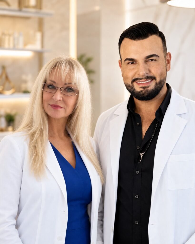 MUDr. Lenka Keclíková a Mgr. Jan Honig, MBA, zakladatelé Harmony Clinic Ostrava